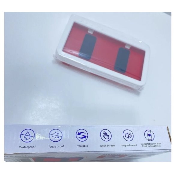 Bathroom Shower Phone Holder, New Waterproof Wall mounted Phone Box, White, iPh - Picture 5 of 10